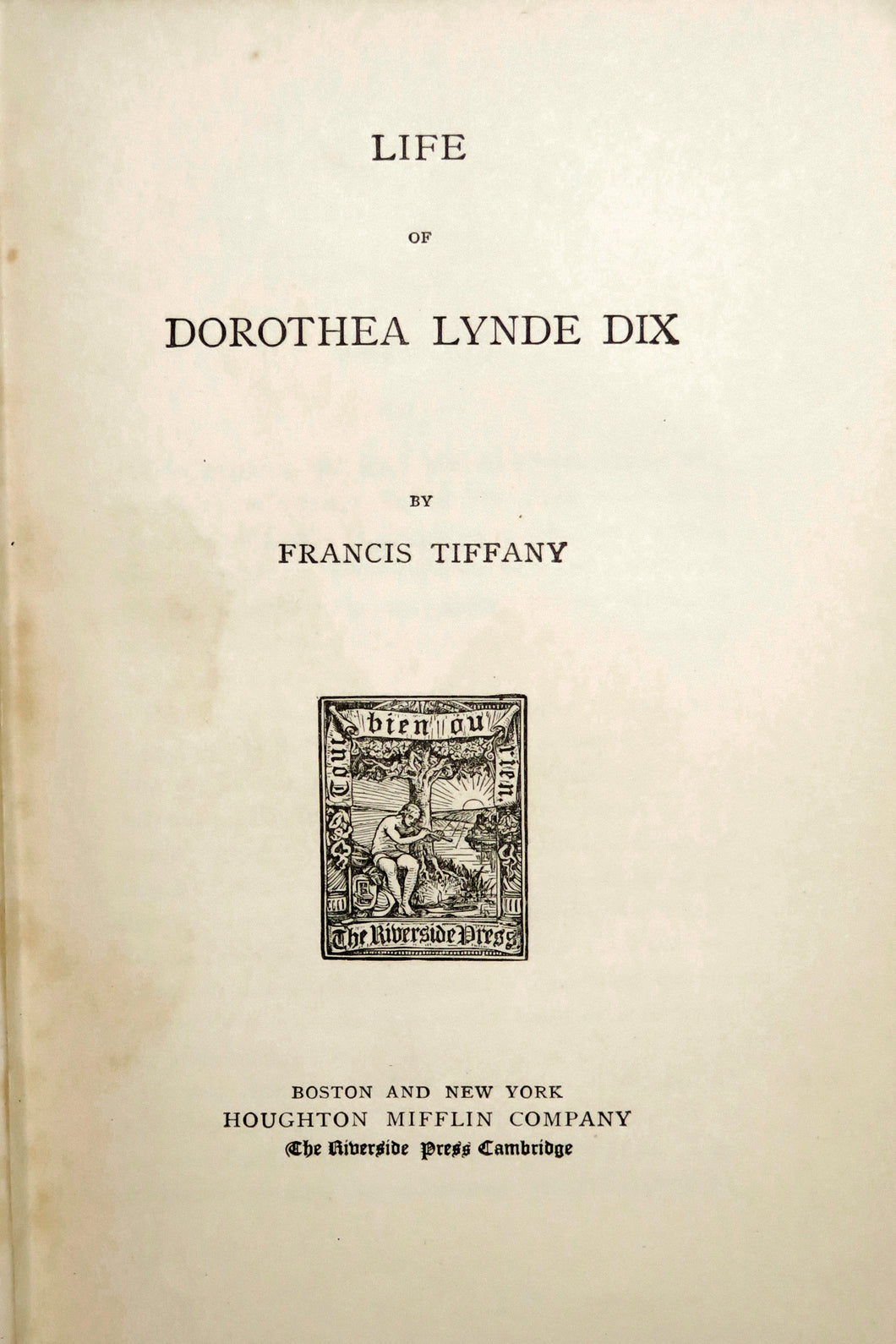Life of Dorothea Lynde Dix