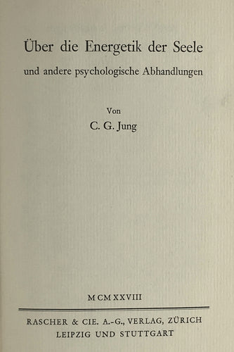 Uber die energetik der seele und andere psychologische abhandlungen