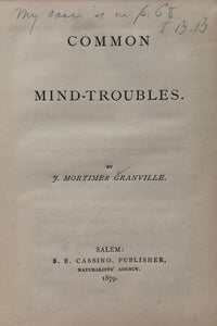Common mind-troubles